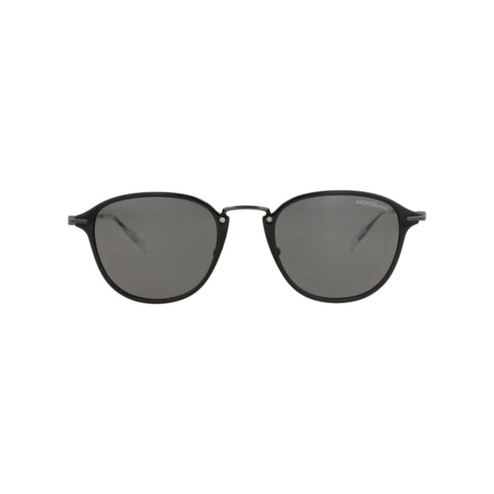 Montblanc Round-Frame Injection Sunglasses Black Mens